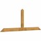 Ekena Millwork Portland Rough Sawn Timber Gable Bracket, Western Red Cedar, 108"W x 40"H x 2"D x 6"F, 9/12 Pitch GBW108X40X0206POR00RWR - alternate 2